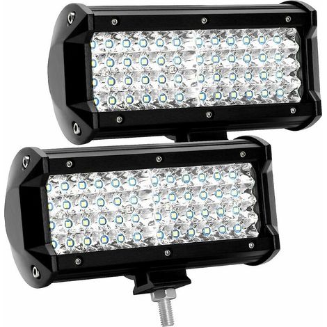 – 12V 300W 7-Zoll-LED-Scheinwerfer – 27.000 Lumen – Wasserdicht nach IP67 – Für Geländewagen, SUVs, LKWs und Boote – 2 Stück – 000lm (1/5)