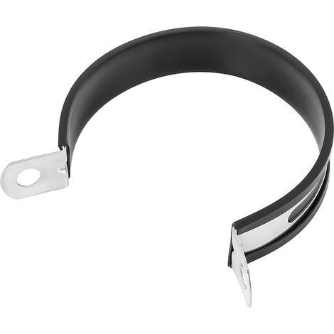 Argenté 89mm/3.50" Échappement Sous Tuyau Agrafe pour Moto (1/5)