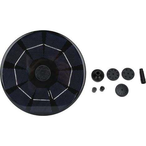 Fontaine solaire flottante pour bain d'oiseaux avec pompe, 4,5 V 3 W, décoration de jardin extérieur (1/4)