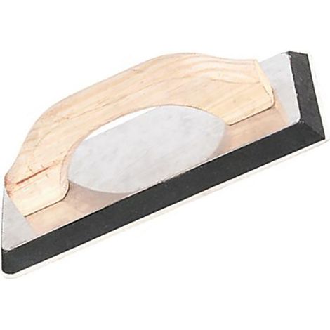 Truelle plate, bloc de ponçage en plastique pour plaques de plâtre, manche en bois, plaque en aluminium, outil de meulage (1/5)