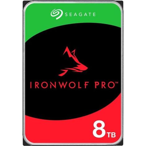 SEAGATE - IRONWOLF PRO - Disque dur interne - 8To - SATA 6 Gbits/s - 7200RPM (ST8000NT001) (1/5)