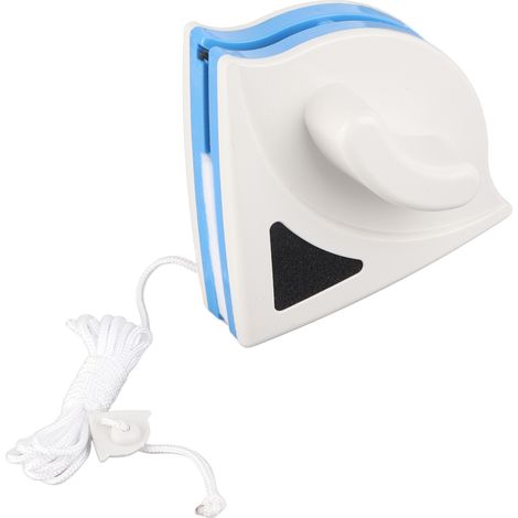 Nettoyeur de vitres magnétique double face, coque en ABS, caoutchouc, bleu, pour fenêtres de grande hauteur à domicile (1/5)