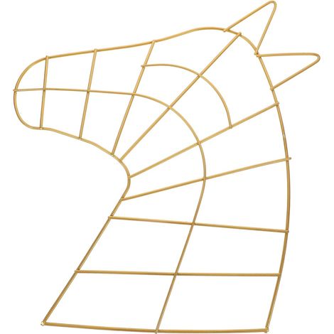Set mit 2 Drahtgirlanden – Pferde-/Goldkranzform, DIY-Traumfänger/Dekorationsbasis