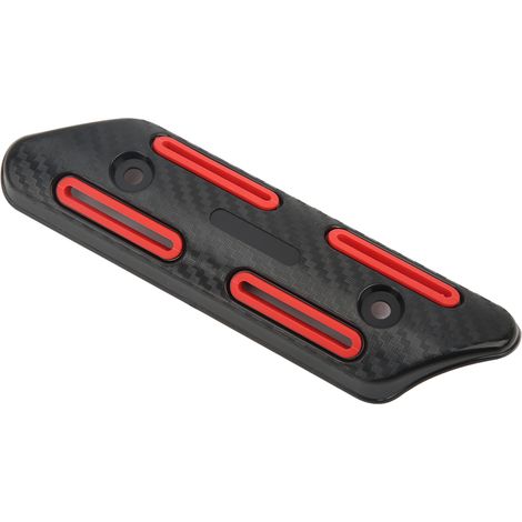 Pare-chaleur universel pour tuyau d'échappement de 27 à 51 mm, compatible avec motos, quads, VTT et scooters (rouge). (1/5)