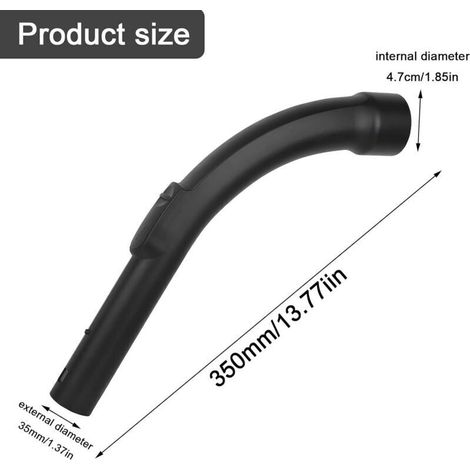 Mango para mangueras de aspiradora Miele de Ø 35 mm/47 mm. Mango de alta calidad para mangueras de aspiradora. Compatible con las aspiradoras Miele 9442601, 9442600, 5269091, 5269090 y S8340. (1/4)
