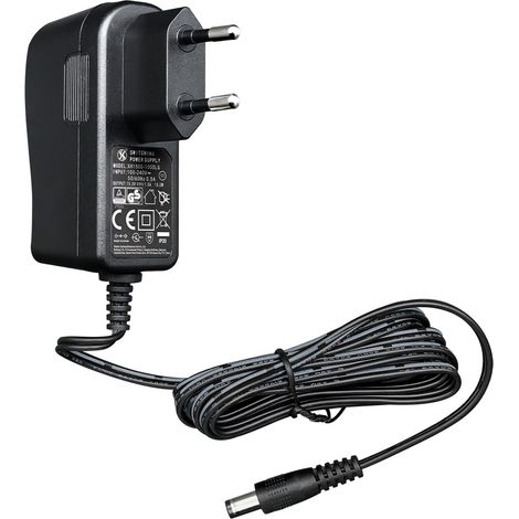 Adaptateur d'alimentation 15 V 1 A 15 W 1,8 m, Adaptateur de Commutation CA CC entrée 100-240 V Sortie 15 V 1 A, Prise de transformateur à Montage Mural CC 5,5 x 2,1 mm (1/5)