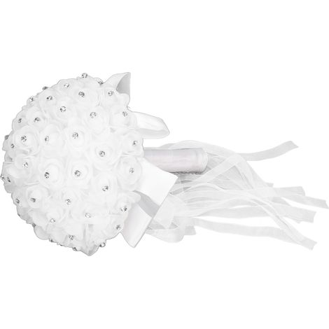 Romantischer künstlicher Blumenstrauß, Simulationsblumen, umweltfreundlich, geruchlos – ideal für Hochzeiten und Partys (1/5)