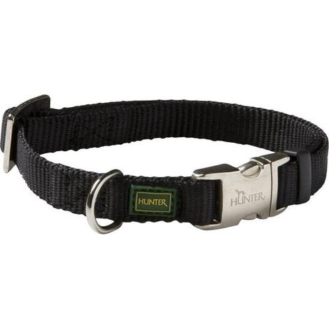 Hunter - Vario Collier Basic avec fermoir de aluminium Collier M 40-55 cm noir (1/5)