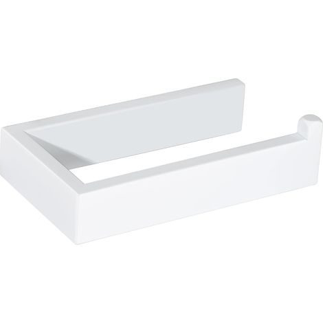 Porte Rouleau Papier Toilette Mural, Dérouleur Support Papier Toilette Mural en Acier Inoxydable SUS304 pour WC Salle de Bain Cuisine, Blanc Montage par Vis, EGKN2211-W (1/5)