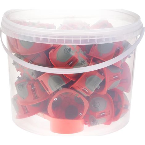 Lot de 40 boîtes d'encastrement No Air Box Multimat Ø67mm P.40mm + gabarit - Protec (1/5)