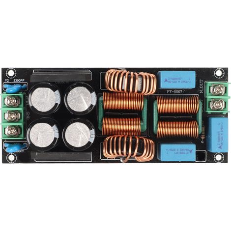 Carte de filtrage d'alimentation à 2 étages pour amplificateur audio, filtrage en mode commun, 20 A (1/5)