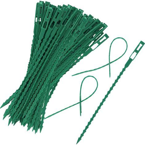 500 attaches réglables pour plantes, attaches flexibles pour câbles de jardin, attaches rapides en plastique, clips pour plantes pour tomates et concombres (1/5)