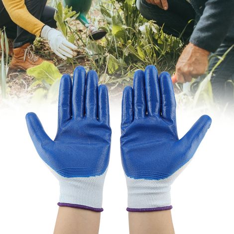 paire de gants de travail antidérapants et imperméables pour le jardinage et la manutention