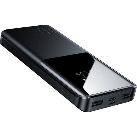 Joyroom 15W 10000mAh PD QC3.0 AFC Externer Akku Powerbank Schnell-Ladegerät schwarz (1/5)