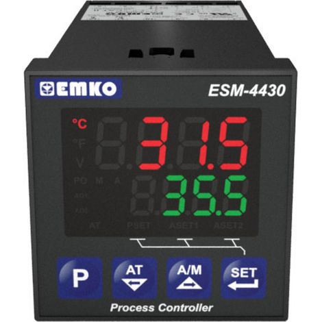 Emko ESM-4430.1.20.0.1/01.02/0.0.0.0 2-Punkt, P, PI, PD, PID Universalregler Pt100, L, J, K, R, S, T