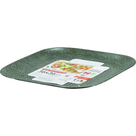 TRADE SHOP - Teglia Pizza Forata Ruoto In Alluminio Con Rivestimento Antiaderente In Varie Forme -   -QUADRATO    - (1/2)