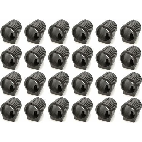 Furniture Plastic Slide Chair Tube Clip Slide Plastic Chair U Shape 24pcs (1/5)