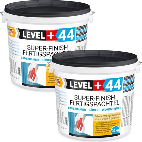 LEVEL+ Fertigspachtel Spachtelmasse Finish Masse Q4 L+44 - 40KG