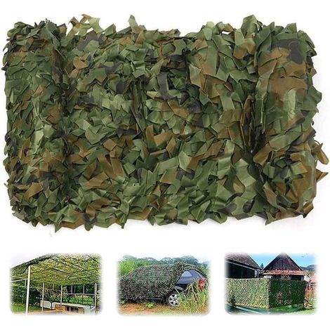 Filet de camouflage, filet de tir de chasse d'ombre forestière, brise-vue, adapté au jardin, au camping, à la décoration de chasse (300300CM) (1/5)