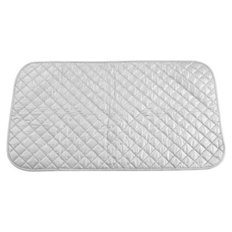 Nappe de Repassage Isolante Couverture de Repassage à la Vapeur Coton Tapis sur Table Portable pour Lave-Linge Sèche-Linge Voyager la Maison Argent 48 x 85 cm (1/5)