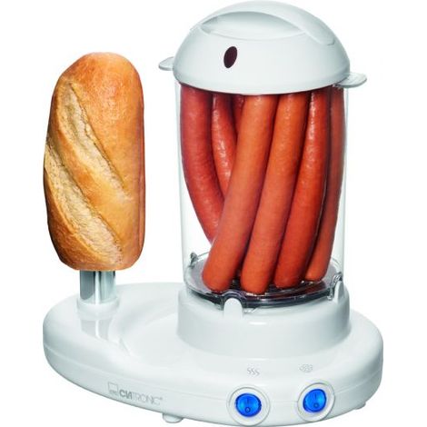 Clatronic HDM 3420 Hot-Dog- und Eiergerät Weiß