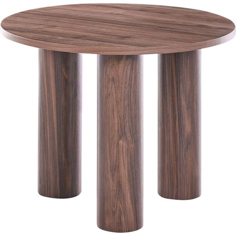 Coffee Table Dark Brown Engineered Wood ø 60 cm Retro Round Living Room Wood Veneer SENOIA (1/5)