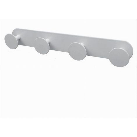 Cleafe - Appendino Con 4 Ganci Appendi Porta Asciugamano 4 Posti Bagno Casa Bianco 59773 - (1/2)