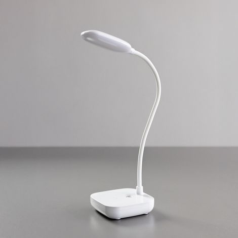 Lampada scrivania bianca flessibile LED 7W Zuma Line