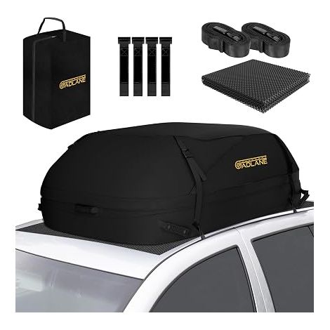 Car Roof Bag 400L Waterproof Roof Box (Black) (1/5)