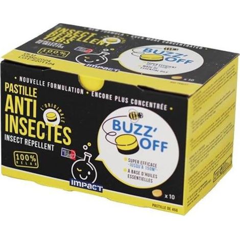 Pastille Anti-insectes - 10 Unités - 45 G Chaque - Flottante - Pour Piscine Jusqu'à 50 M² - À Base D'huiles Essentielles (1/4)