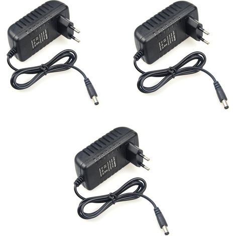 Lot de 3 transformateurs 36W 12V type DC