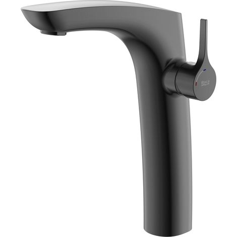 Grifo monomando para lavabo con caño alto INSIGNIA - ROCA Color: Negro titanio cepillado (1/2)