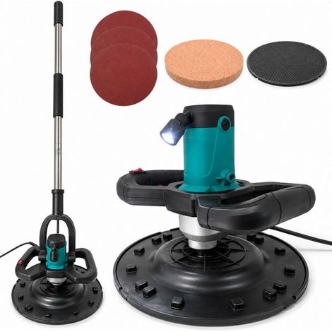 Frattone Frattazzo Levigatrice 2000W Ø380mm Asta Telescopica  6 Velocità LED