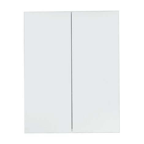 Line/SkinBD Armoire de toilette murale avec miroir, 2 portes, blanc. (1/5)
