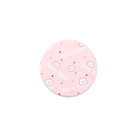 Runder Diatomit-Untersetzer – Rosa Bärenmotiv – Saugfähiger Untersetzer für Tisch und Schreibtisch (1/5)