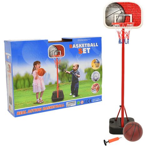 QORVA-INLIFE Ensemble de basket portable réglable 138,5-166 cm (1/5)