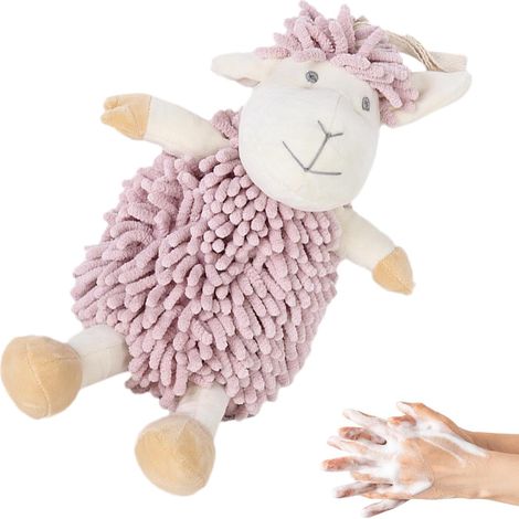 Absorbent Towel for Kitchen, Soft Bathroom Towel, Absorbent Bath Towel, Sheep Bath Towel, Plush Hand Towel, Plush Quick Dry Utility Towel Absorbent Sheep Bath Drying Towel for Kitchen and Bathroom (1/5)
