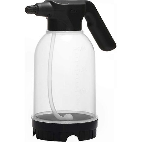 Elektrische Gießkanne (2 Liter) für Zimmerpflanzen, einstellbarer Drucksprüher mit ergonomischem Griff, auslaufsicher, weiß (1/5)