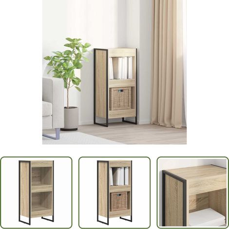 vidaXL Bücherregal Wohnzimmer - Bücherregal Sonoma 80 x 30 x 155 cm Holzwerkstoff (1/5)