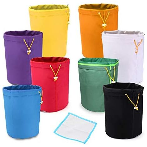 5 Gallon Filtre Hash Bag Bulle De Glace À Base De Plantes Extracteur À L'Écran en Appuyant sur Maille - Jaune (1/5)