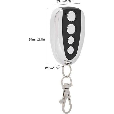 Telecomando wireless universale a 433 MHz compatibile con porte da garage elettriche: facile da programmare e installare. (1/3)