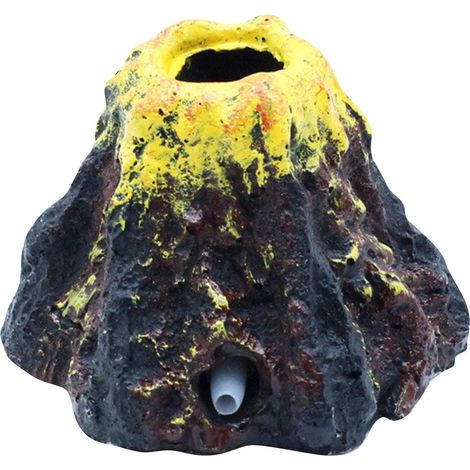 Volcano - Aquarium Ornament With Integrated Air Stone - For Freshwater And Saltwater Tanks - 1 Piece (1/5)