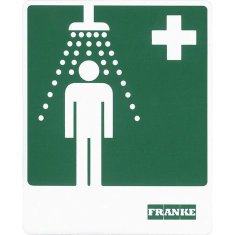 KWC Sicherheitszeichen, Notdusche, Klebefolie (1/2)