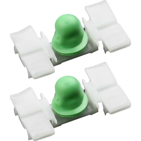 Lot de 20 clips fixation garniture porte en plastique vert (1/5)
