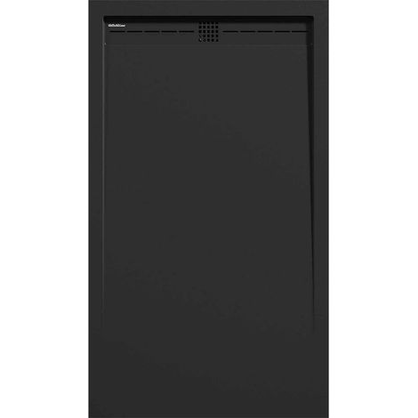 Receveur de douche Noir, finition Lisse Stone CACH, grille de couleur - 160 x 90 cm (1/4)