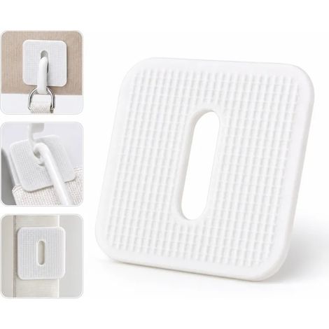 1 Pièce Patch de Réparation pour Store Vertical en PVC Blanc, Côté 3.0 cm, Pièce de Remplacement pour Crochet de Suspension (1/5)