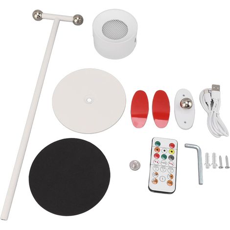 Ortviai Lampe sur pied à double tête LED rechargeable USB, rotation magnétique 360°, 3 températures de couleur + RGB (1/5)