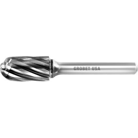 FRESAS ROTATIVAS M/DURO CILIN. CON RADIO P/ALUMINIO 9.5 MM. MANGO 6 MM.