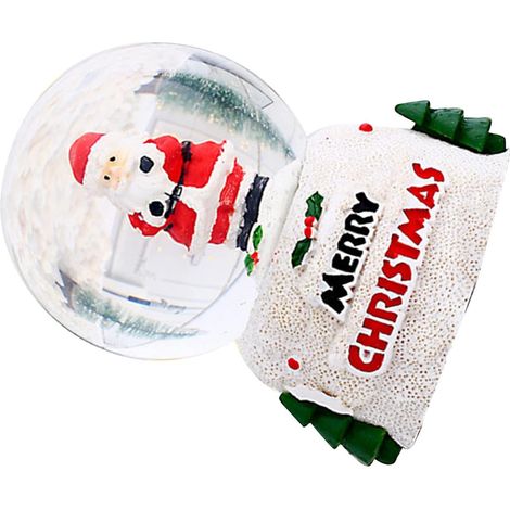 Sparkling Christmas Crystal Ball, Night Light with LED Illuminated Snow Globe, Office Decoration, Holiday Gifts (1/5)