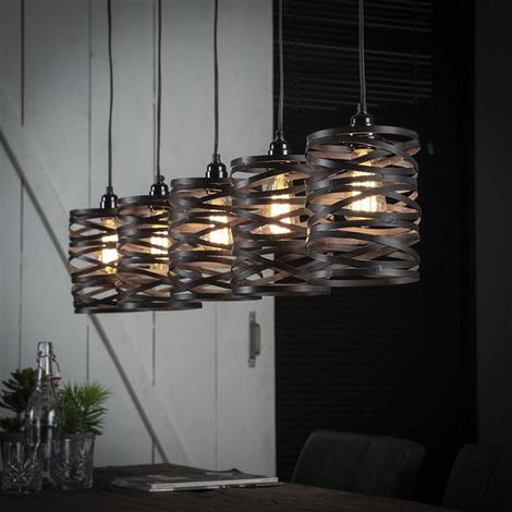 Industrial Ceiling Light Shearer 5 Pendants (1/5)